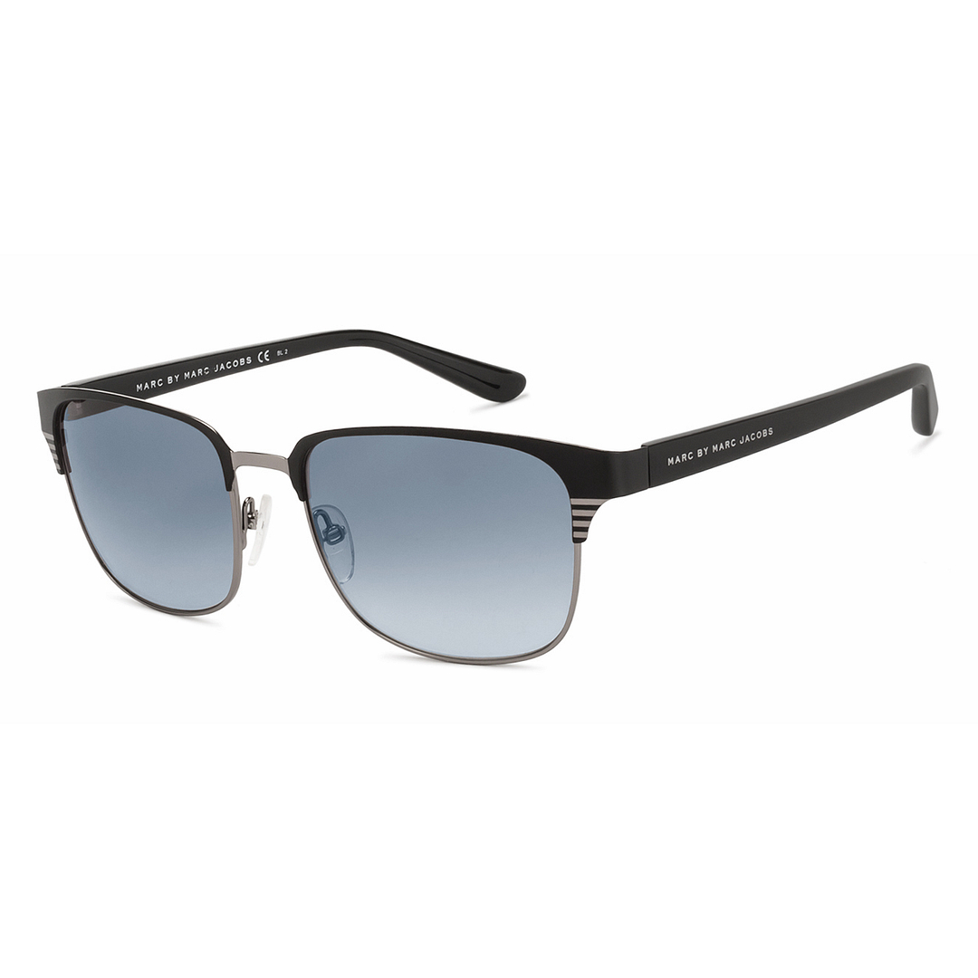 BRANDED Silver Full Rim Square left side