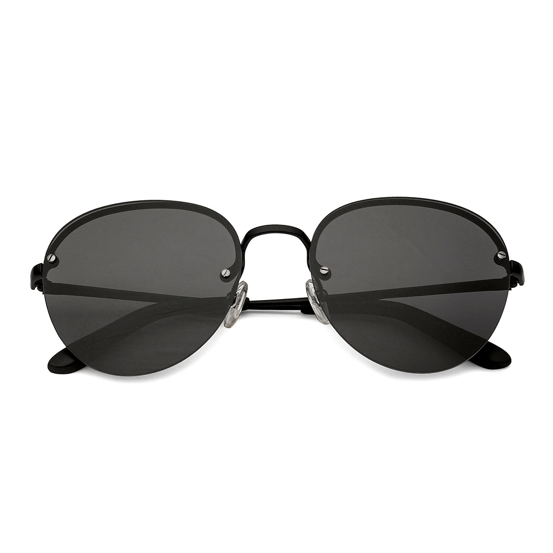 Marc by Marc Jacobs Black Half Rim Round left side