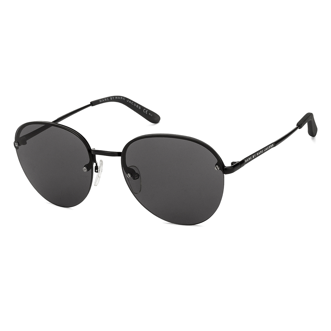 Marc by Marc Jacobs Black Half Rim Round left side