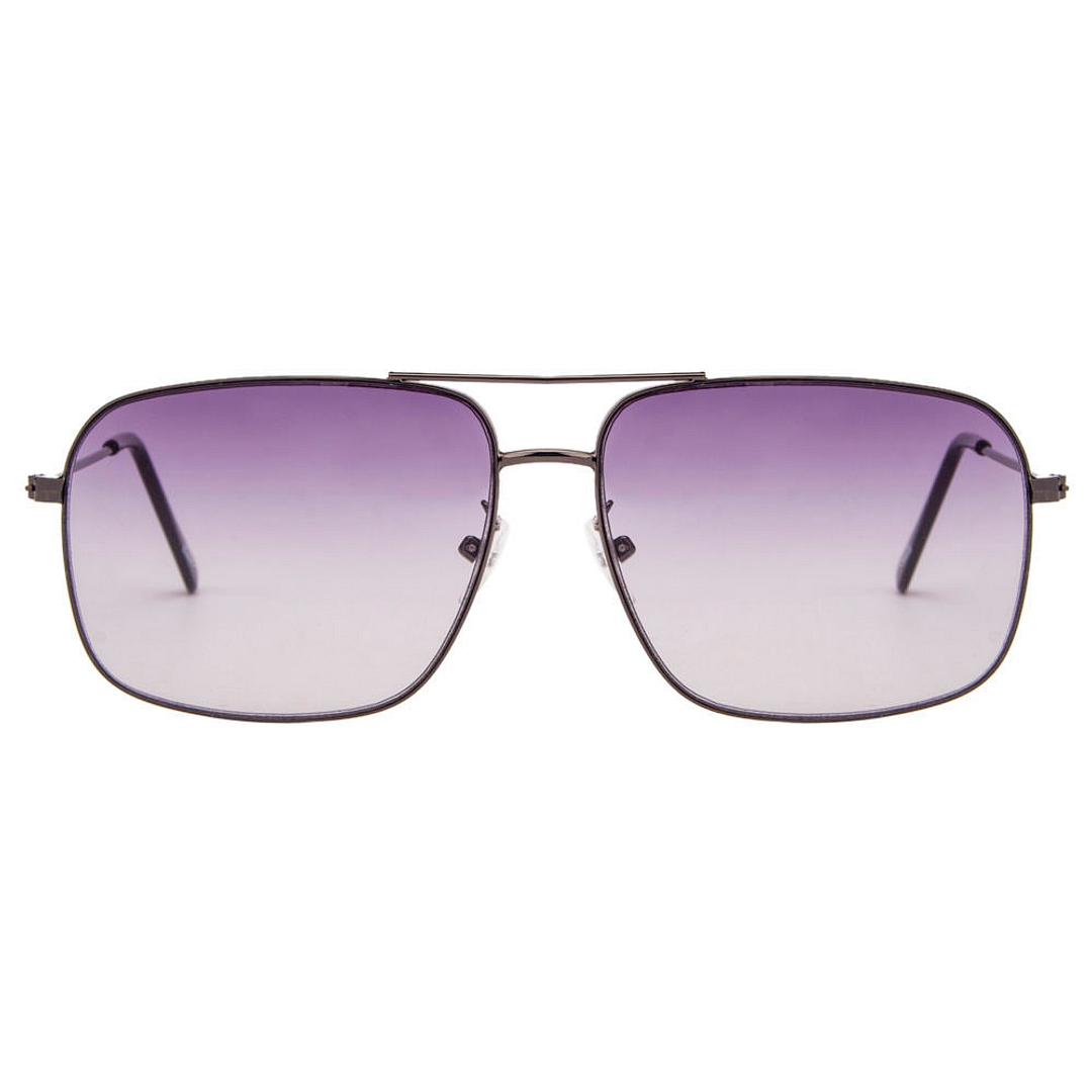 BRANDED Mid Gunmetal Full Rim Rectangle left side