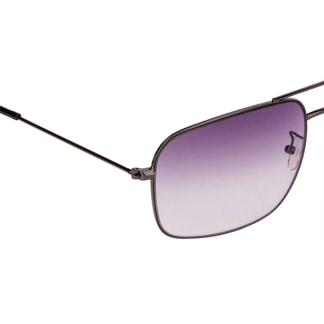 BRANDED Mid Gunmetal Full Rim Rectangle right side