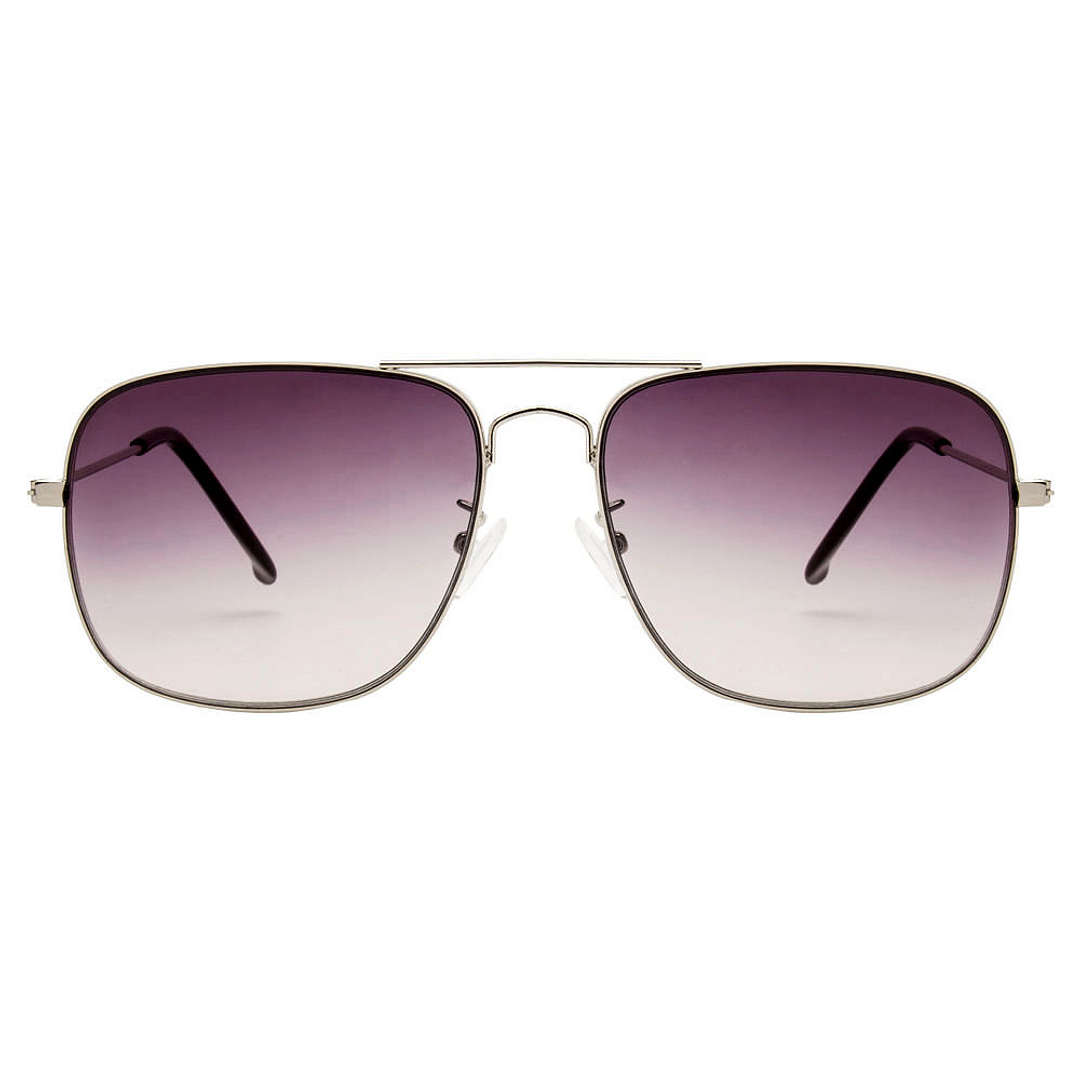 BRANDED Silver Full Rim Rectangle left side