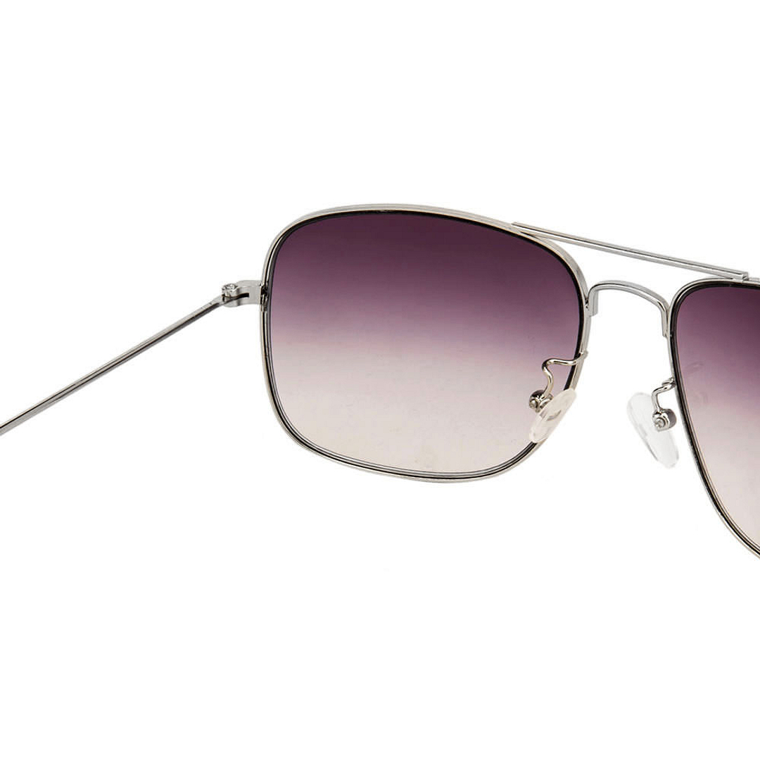 BRANDED Silver Full Rim Rectangle right side