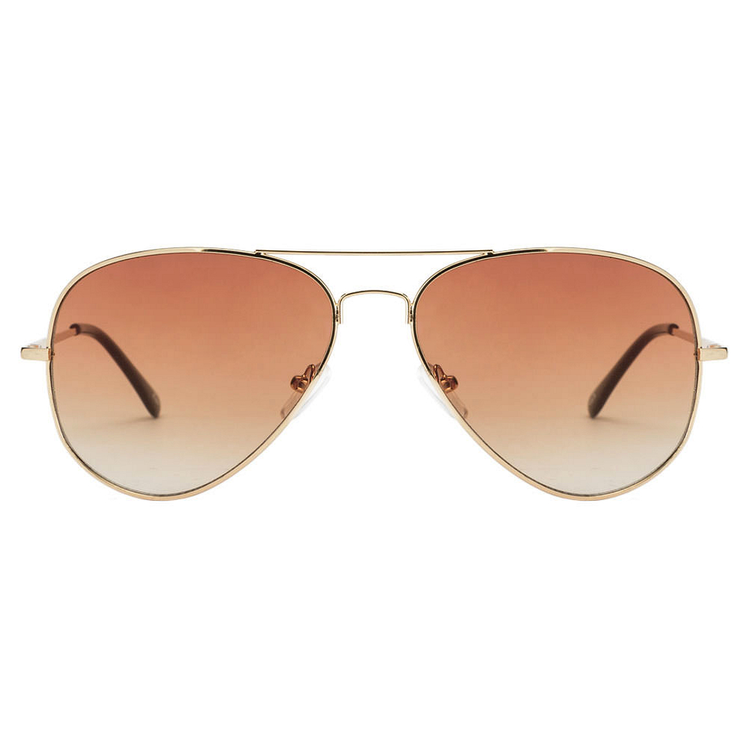 BRANDED Gold Full Rim Aviator left side
