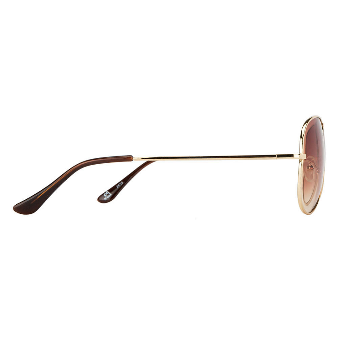 BRANDED Gold Full Rim Aviator right side