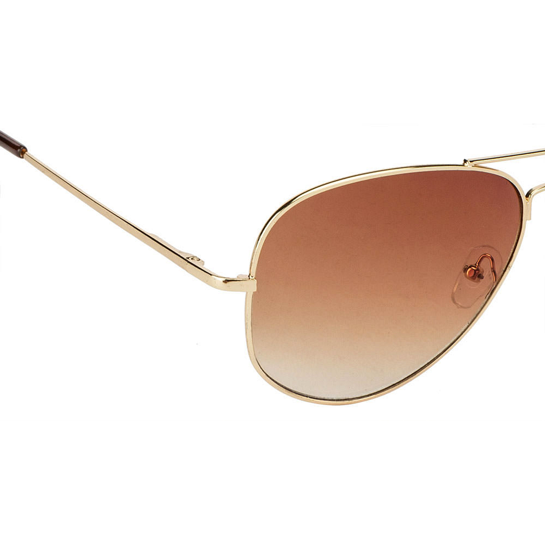 BRANDED Gold Full Rim Aviator right side