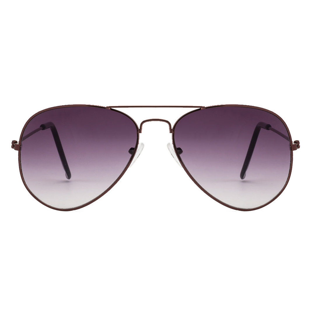 BRANDED Red Full Rim Aviator left side