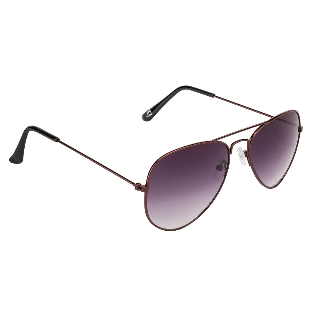 BRANDED Red Full Rim Aviator left side