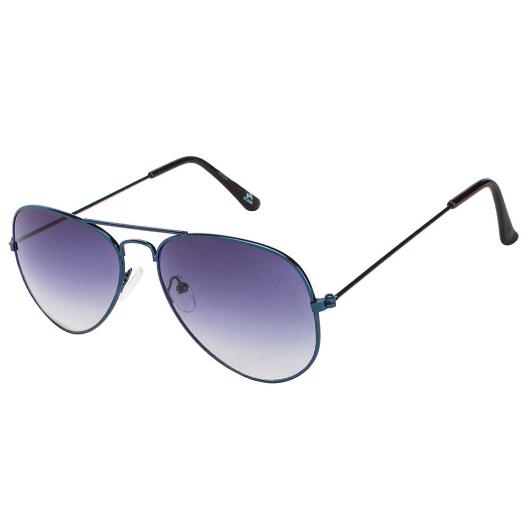 BRANDED Sky Blue Full Rim Aviator right side