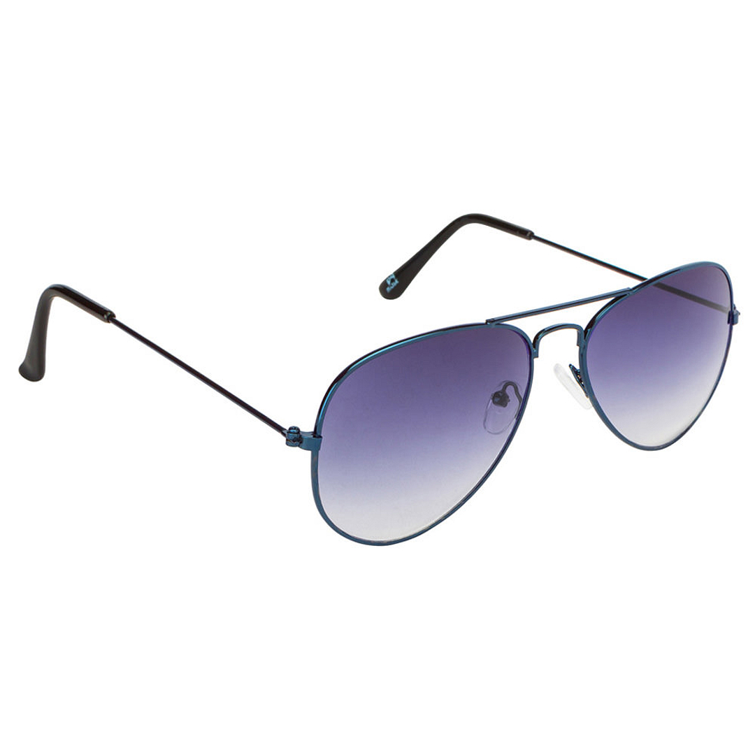 BRANDED Sky Blue Full Rim Aviator left side