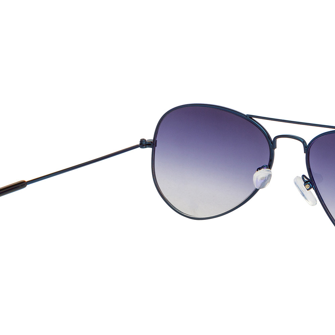 BRANDED Sky Blue Full Rim Aviator left side
