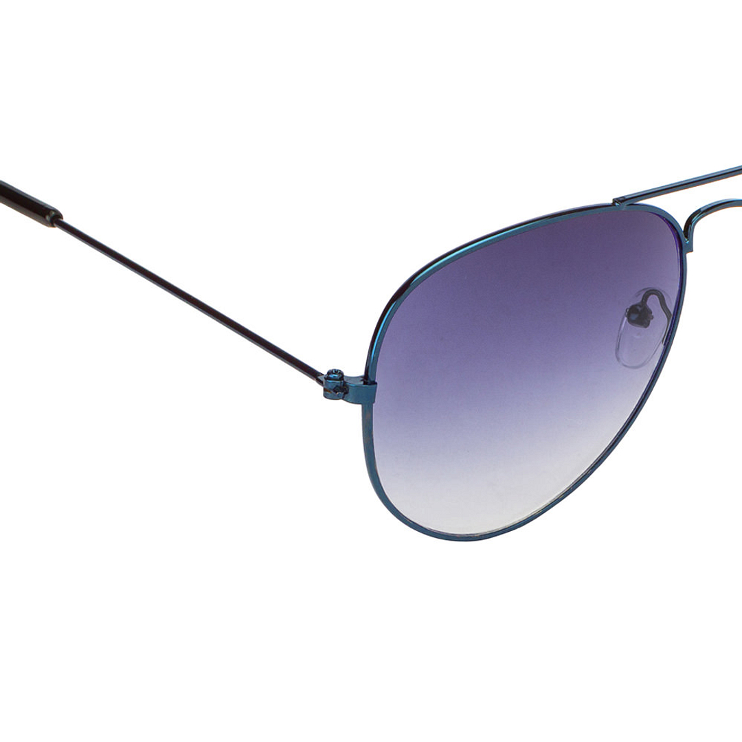 BRANDED Sky Blue Full Rim Aviator right side