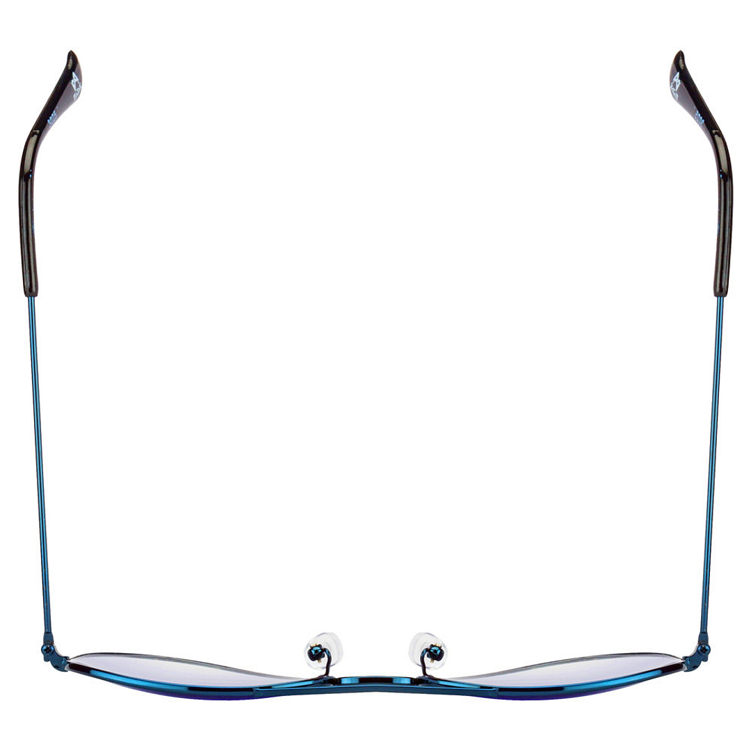 BRANDED Sky Blue Full Rim Aviator left side
