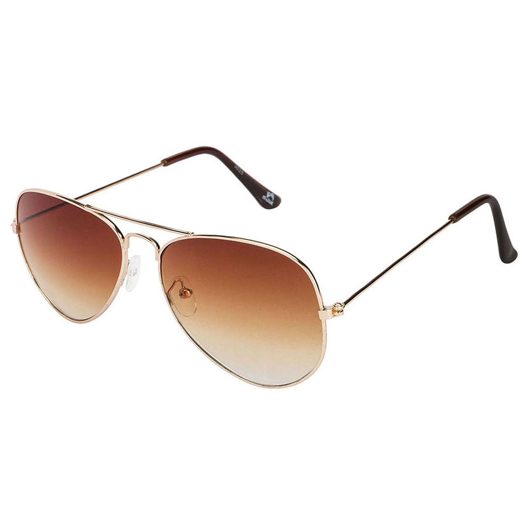 BRANDED Gold Full Rim Aviator right side