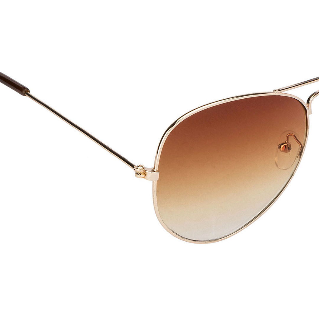 BRANDED Gold Full Rim Aviator right side
