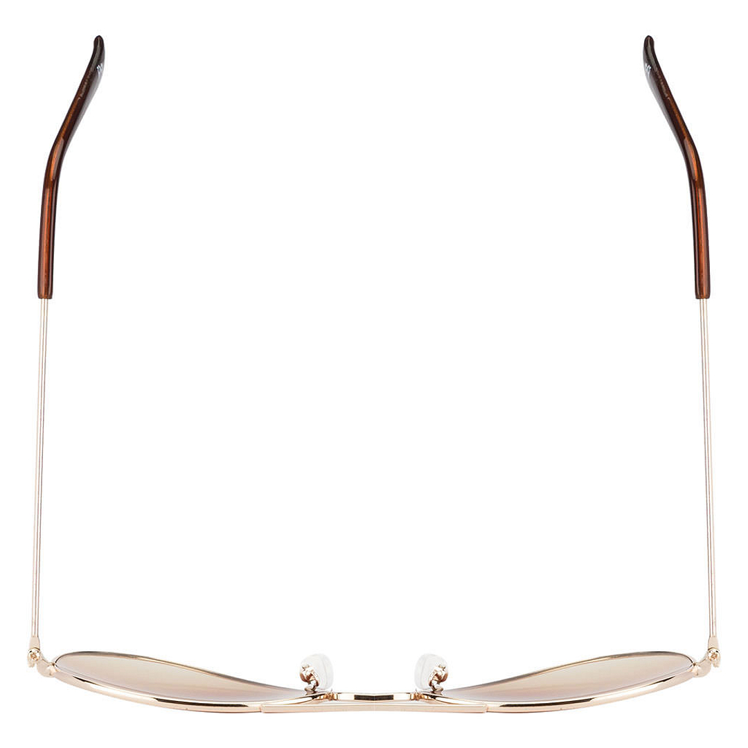 BRANDED Gold Full Rim Aviator left side