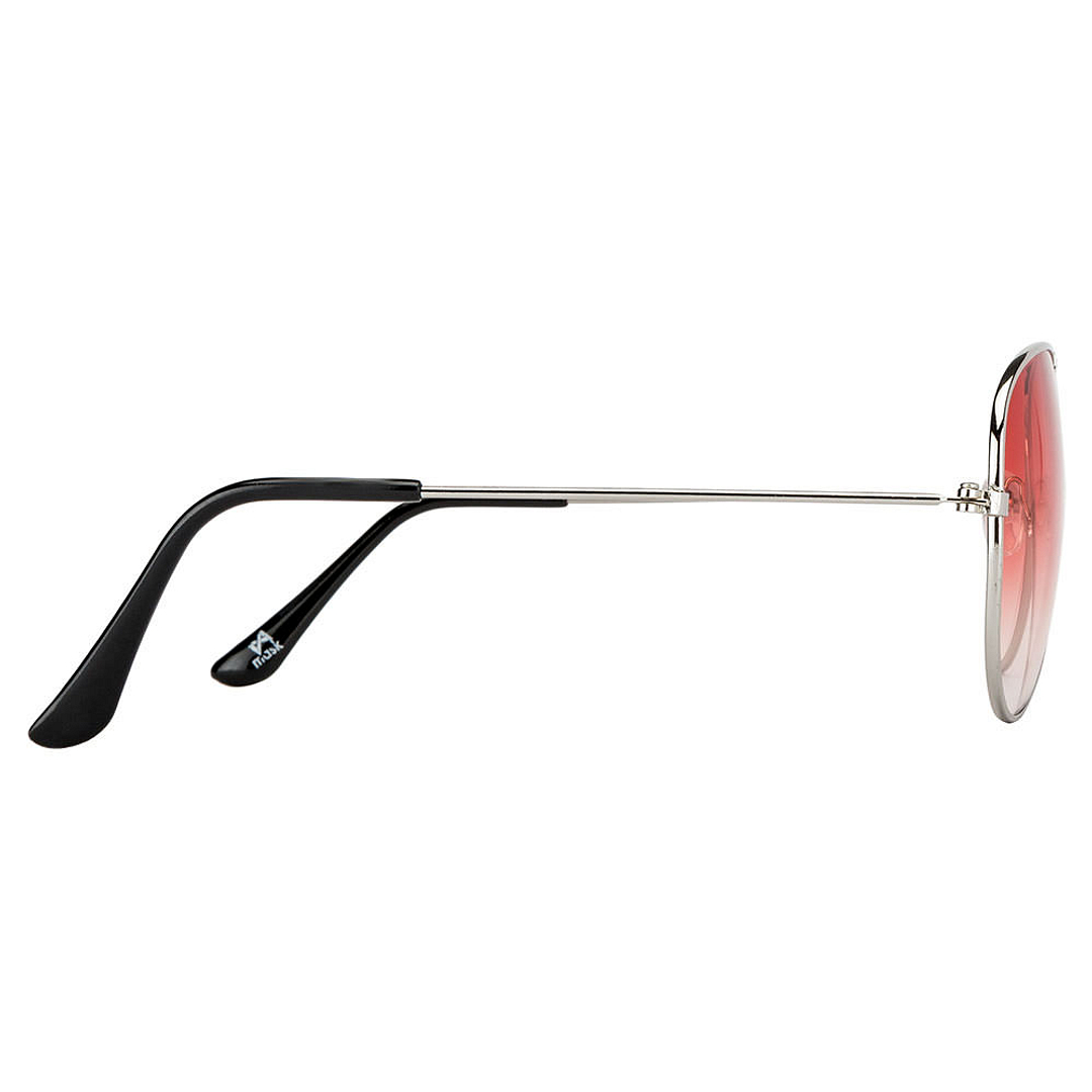 BRANDED Silver Full Rim Aviator right side