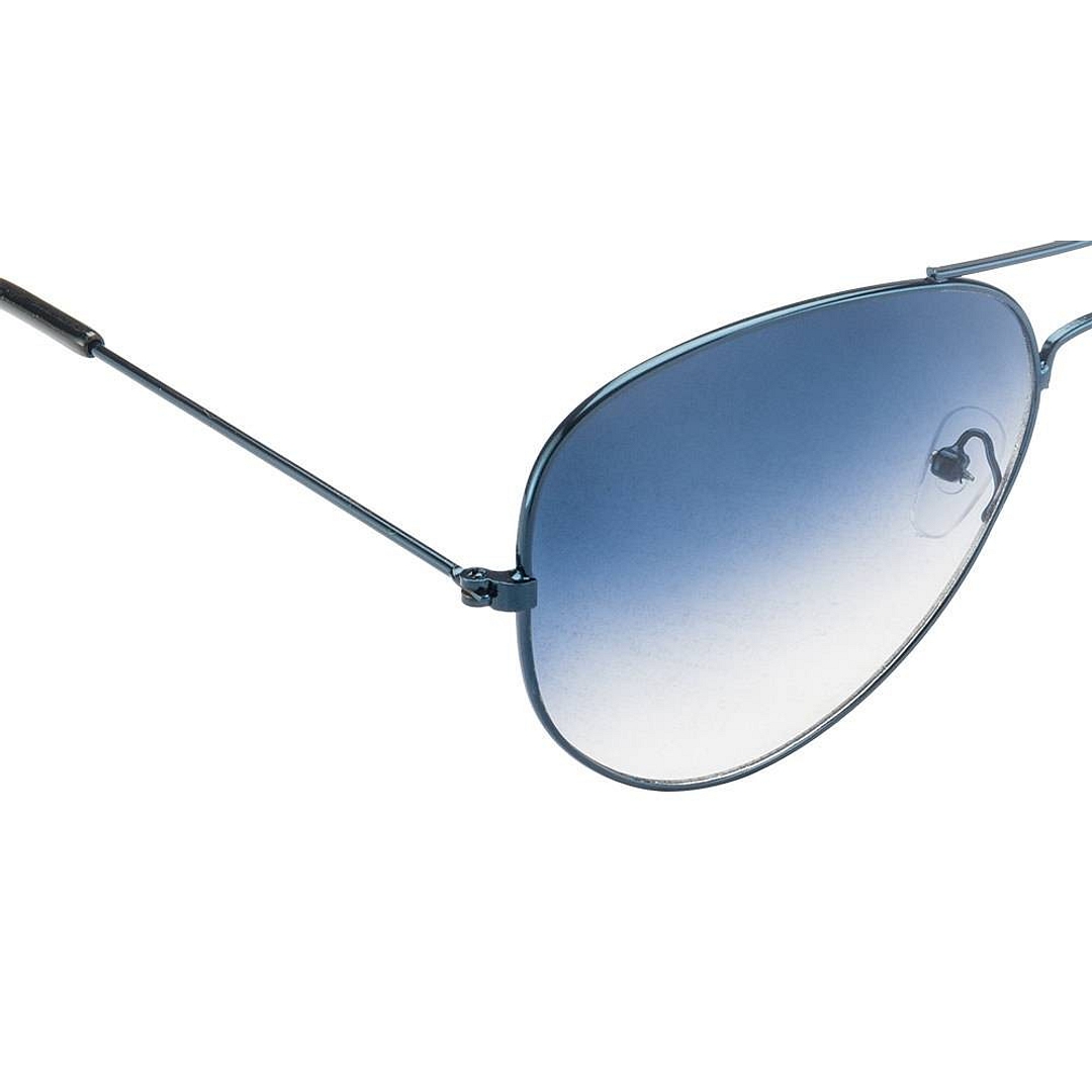 BRANDED Sky Blue Full Rim Aviator right side