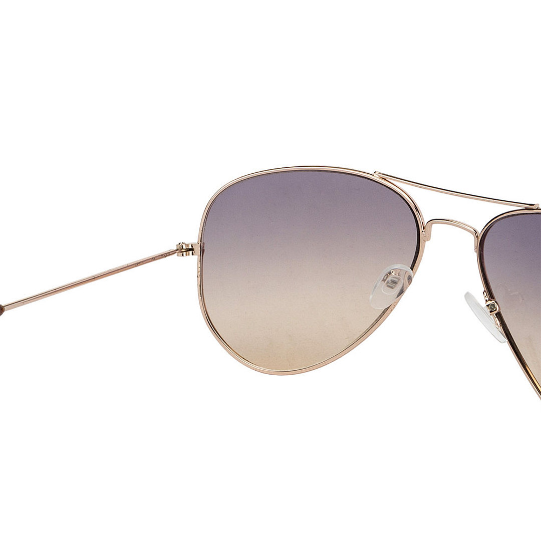 BRANDED Gold Full Rim Aviator left side