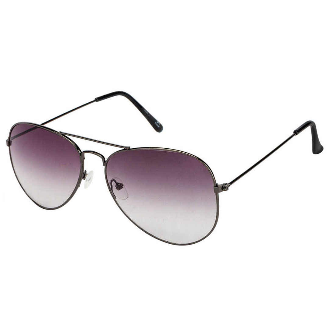 BRANDED Mid Gunmetal Full Rim Aviator right side