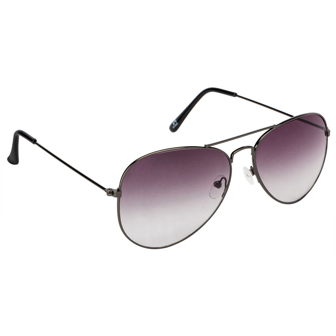 BRANDED Mid Gunmetal Full Rim Aviator left side