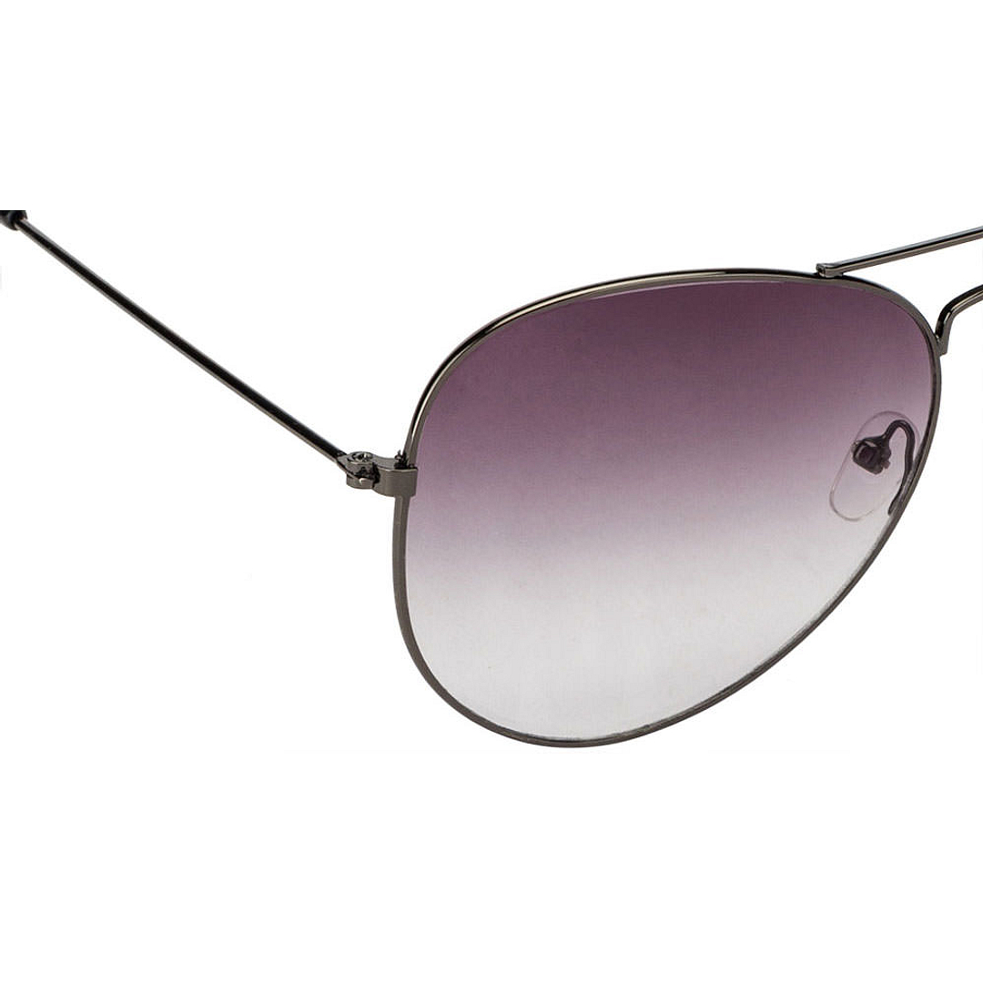 BRANDED Mid Gunmetal Full Rim Aviator right side