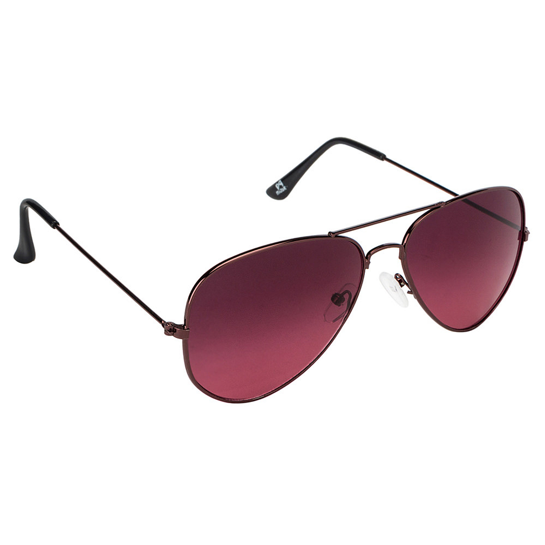 BRANDED Pink Full Rim Aviator left side