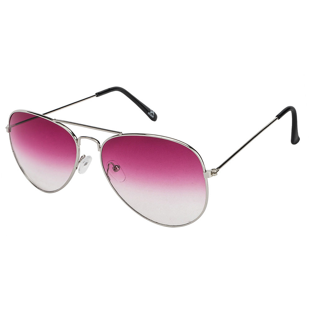 BRANDED Silver Full Rim Aviator right side