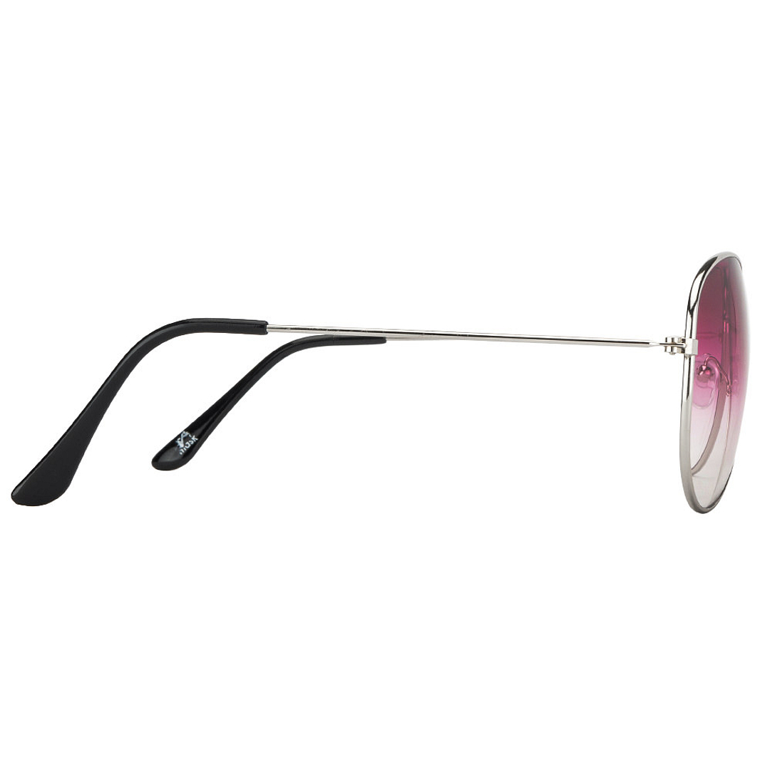 BRANDED Silver Full Rim Aviator right side