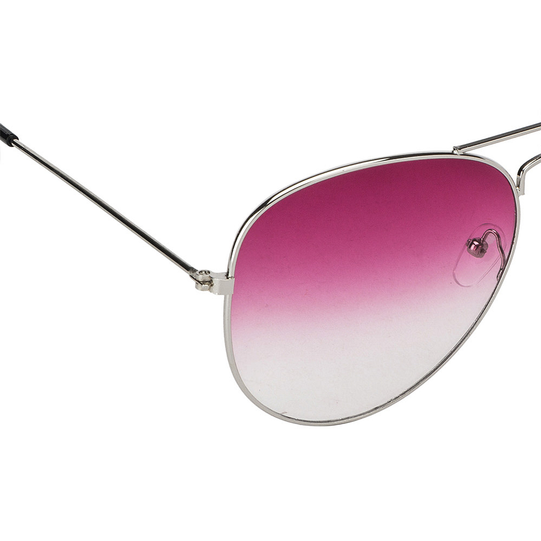 BRANDED Silver Full Rim Aviator right side