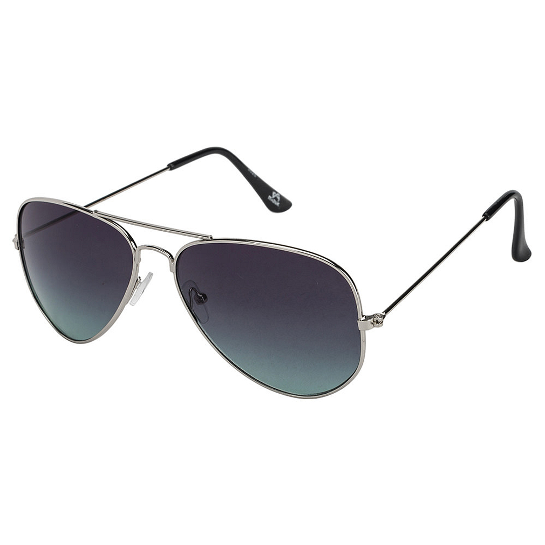 BRANDED Silver Full Rim Aviator right side