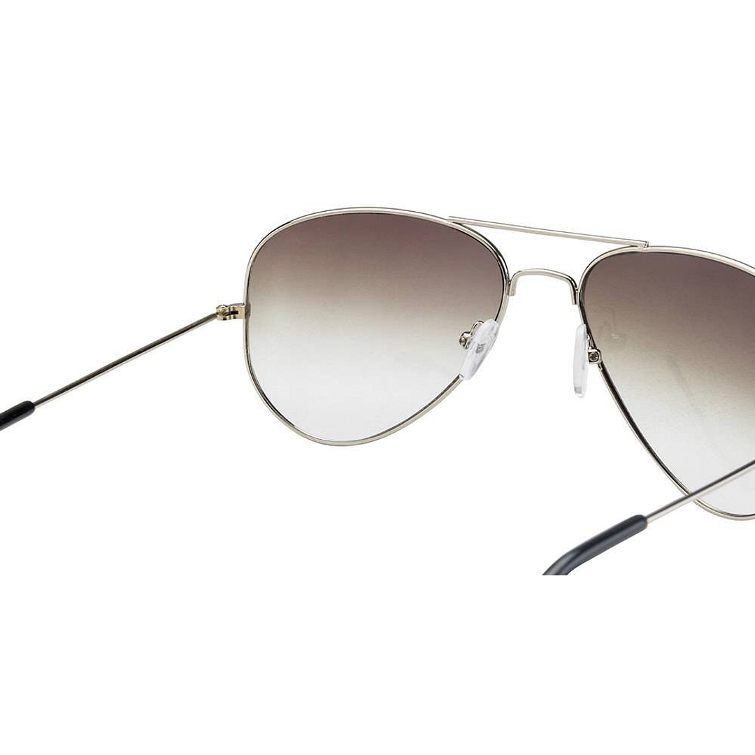 BRANDED Silver Full Rim Aviator right side