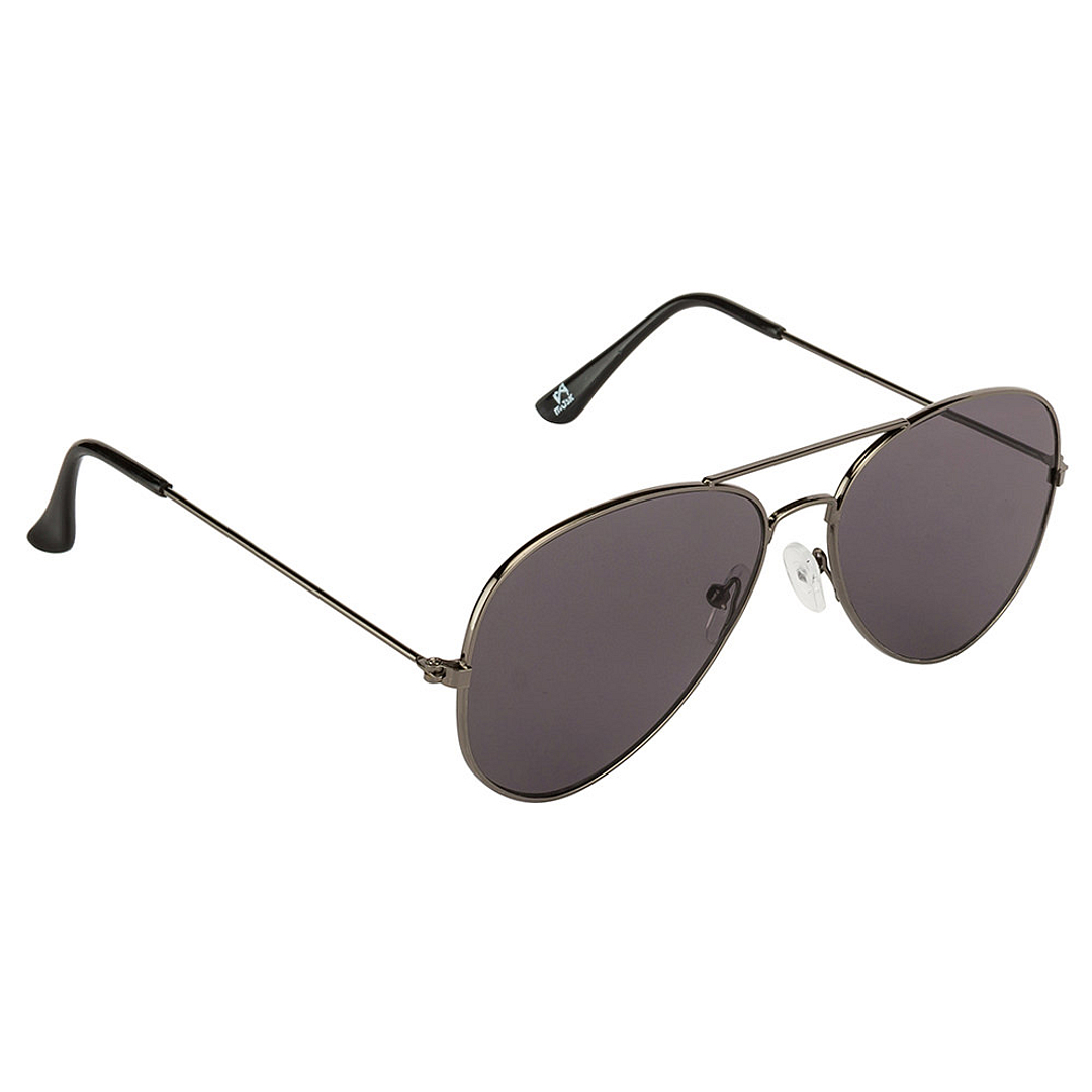 BRANDED Mid Gunmetal Full Rim Aviator left side