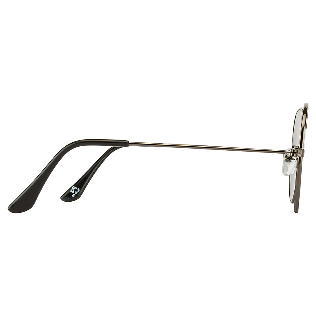 BRANDED Mid Gunmetal Full Rim Aviator right side