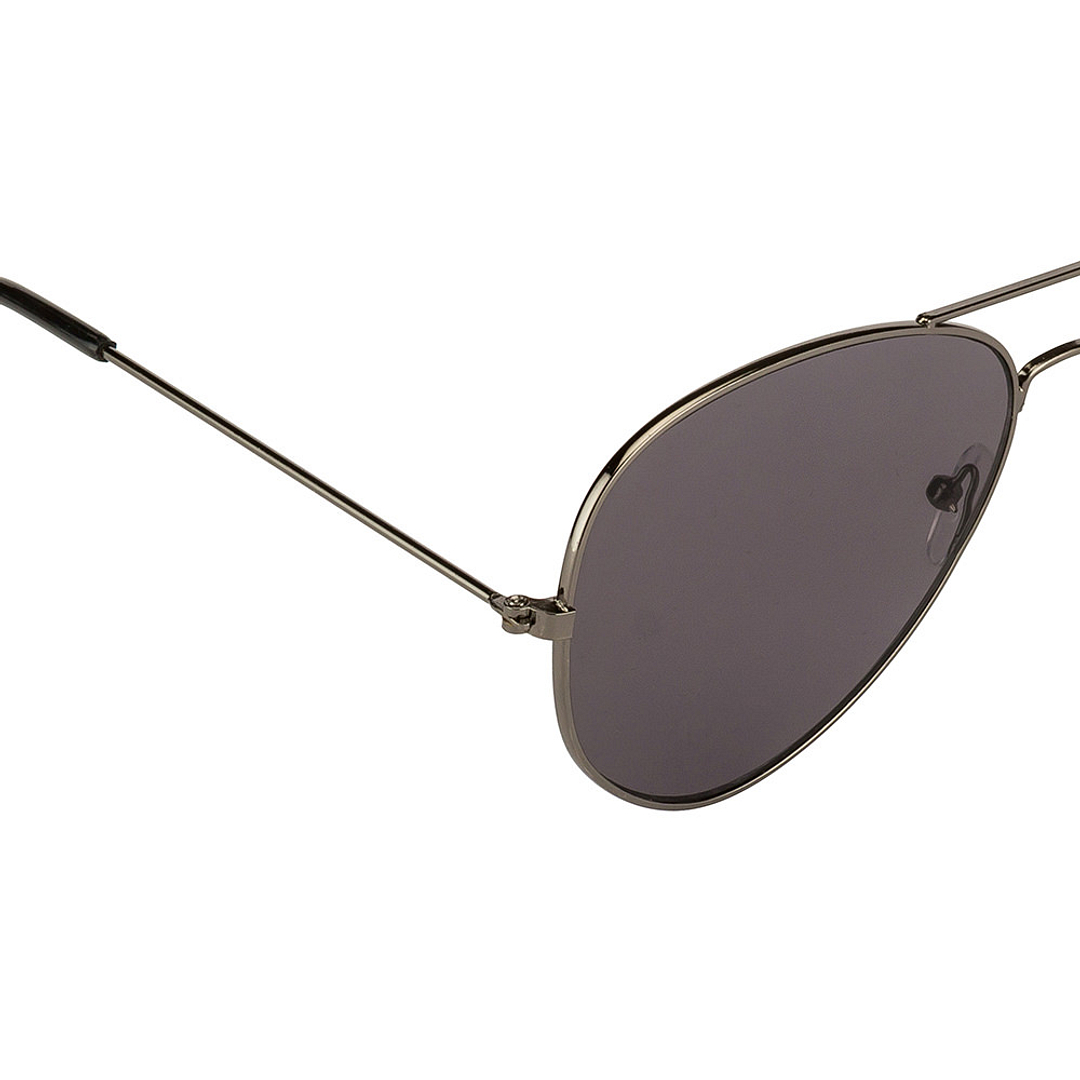 BRANDED Mid Gunmetal Full Rim Aviator left side
