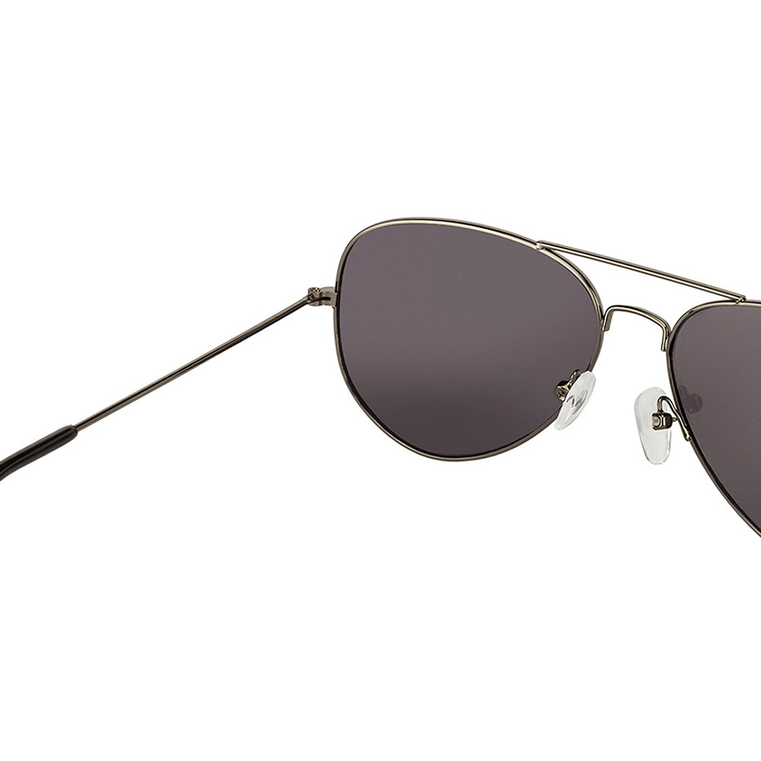 BRANDED Mid Gunmetal Full Rim Aviator right side