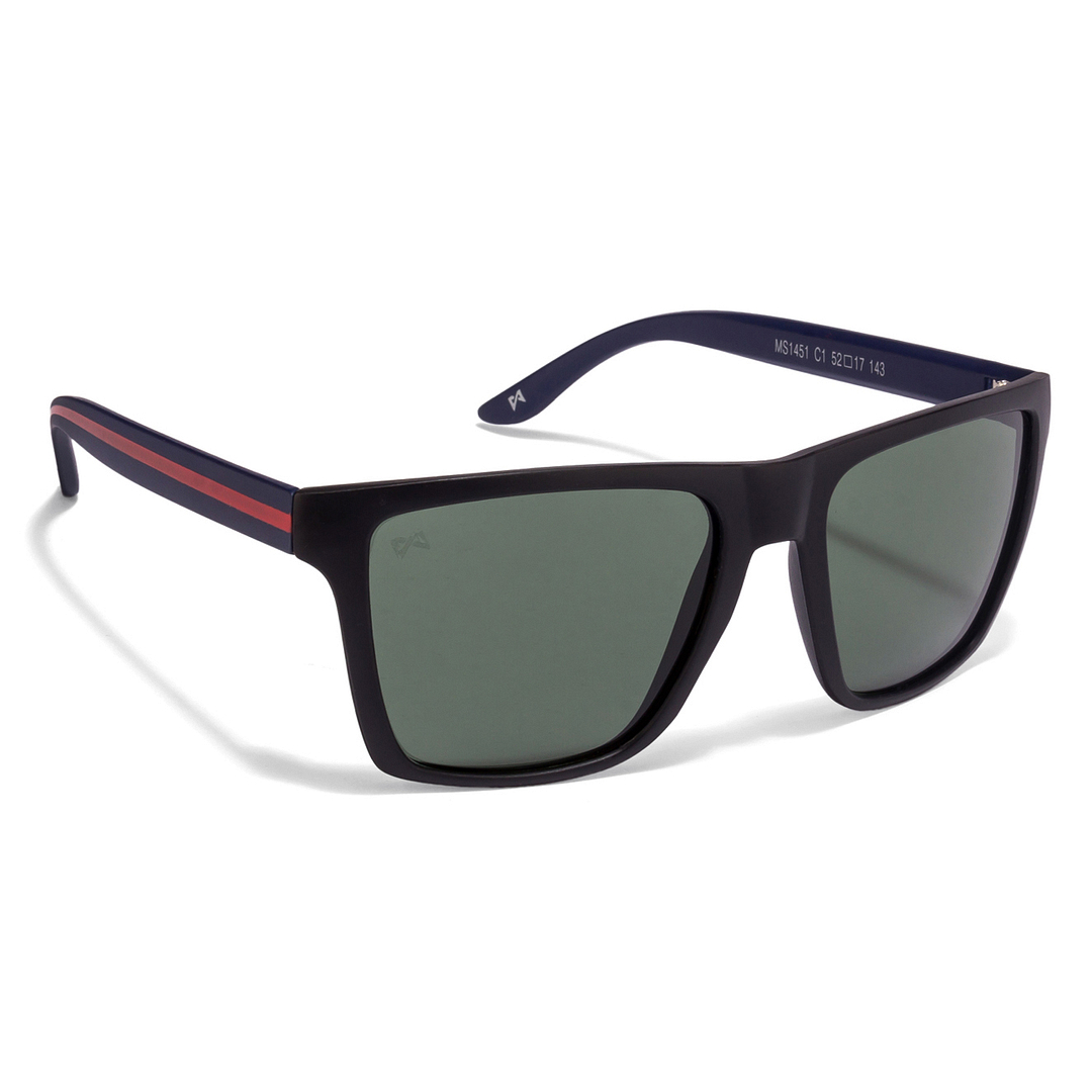 Mask Black Full Rim Square left side