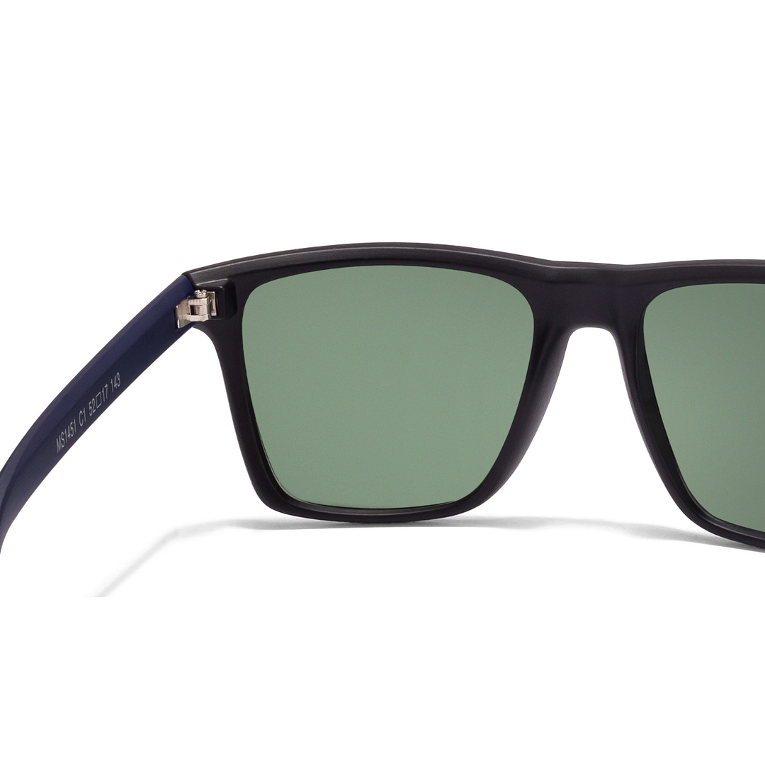 Mask Black Full Rim Square left side