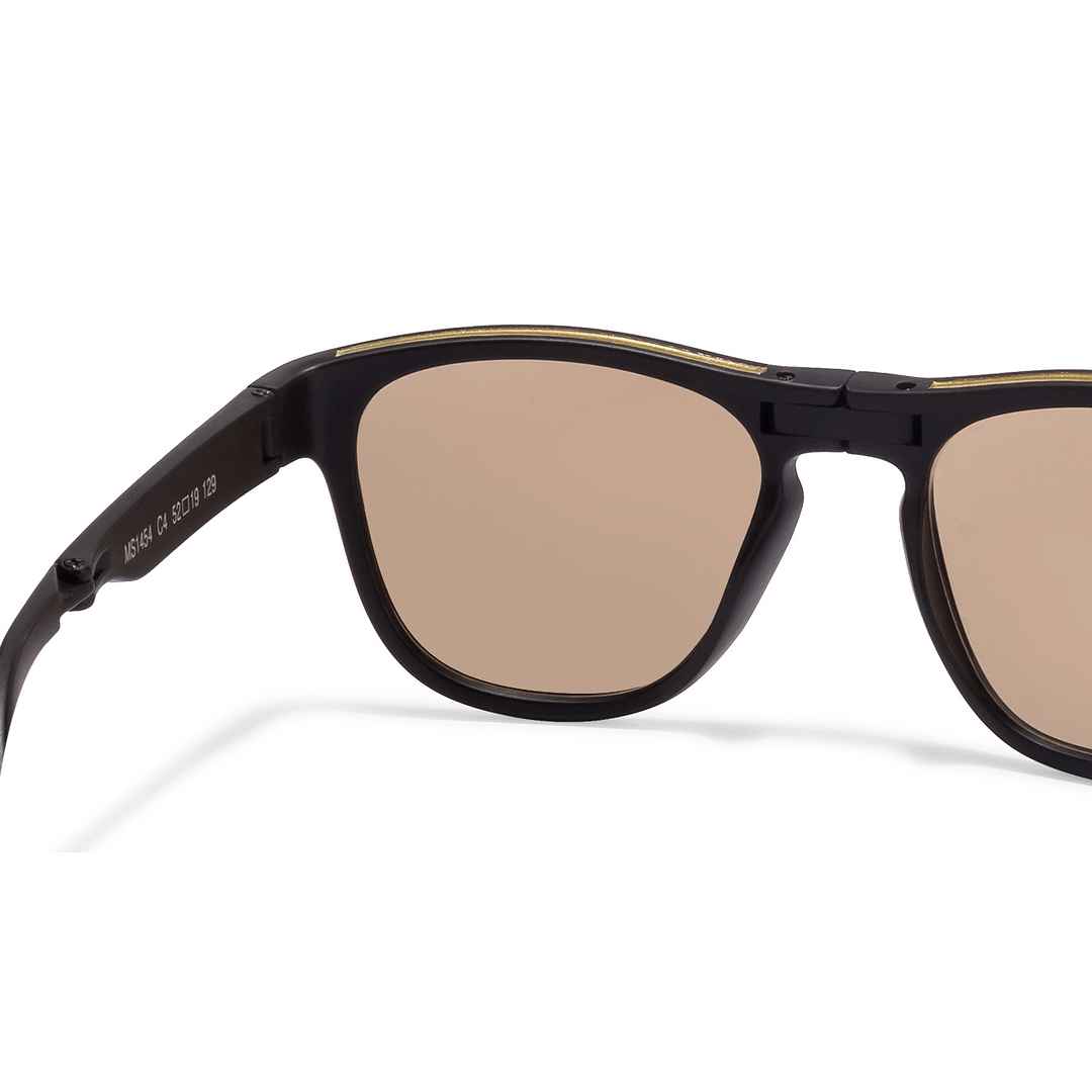 BRANDED Black Full Rim Square left side