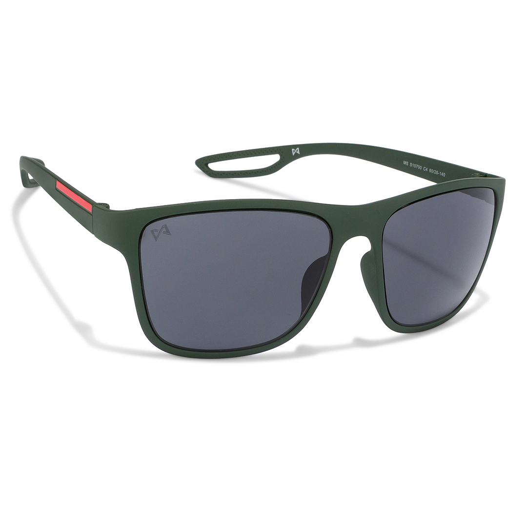 BRANDED Light Green Full Rim Square left side