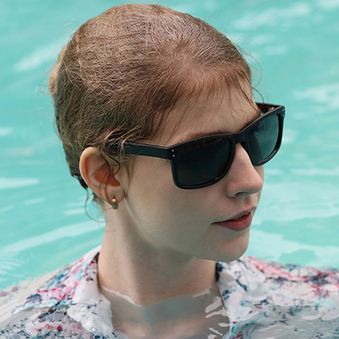 BRANDED Black Full Rim Square right side