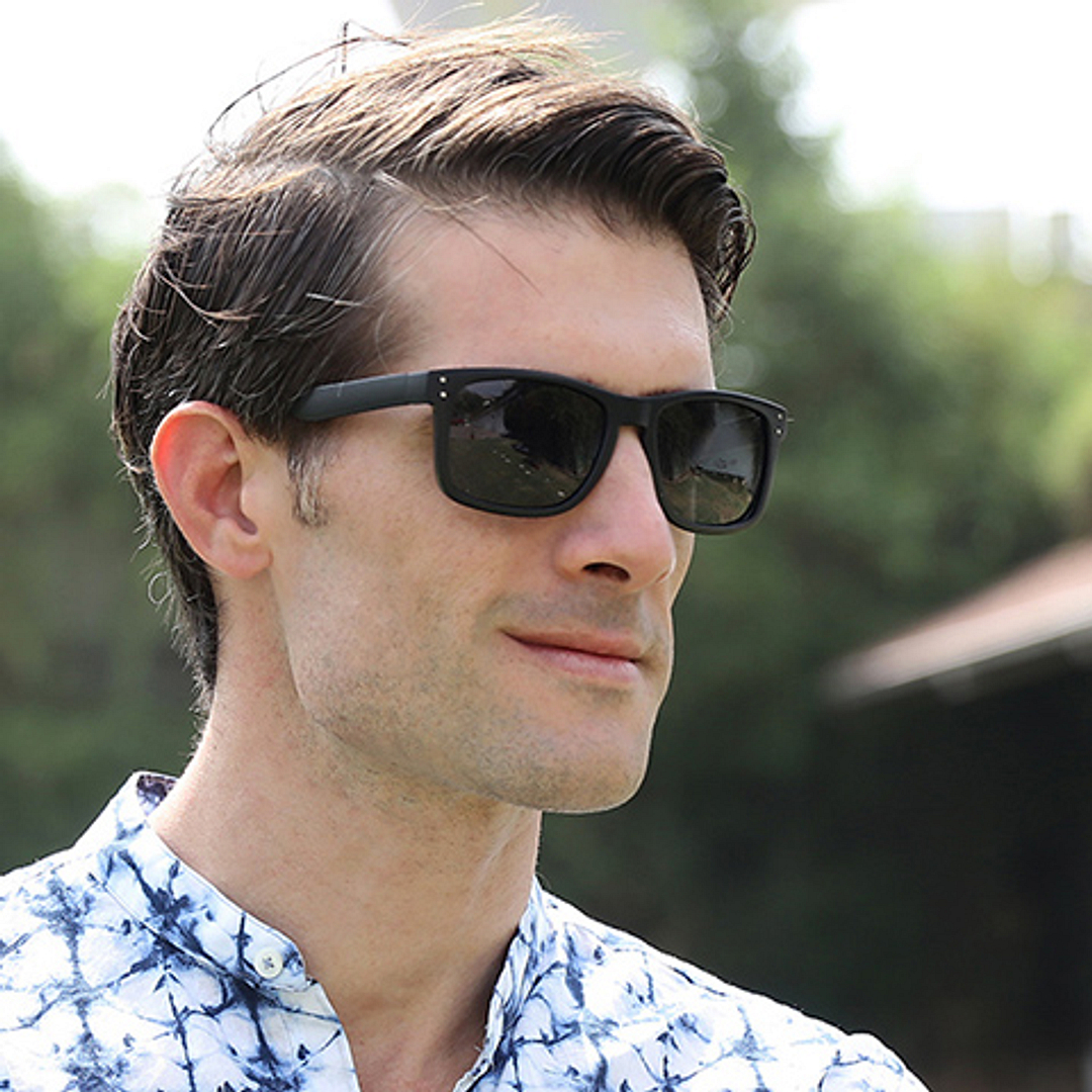 BRANDED Black Full Rim Square right side