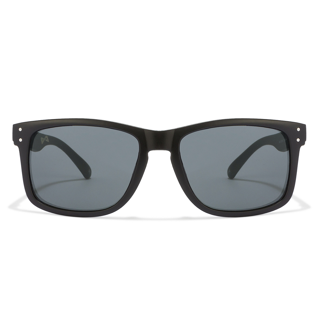 BRANDED Black Full Rim Square left side