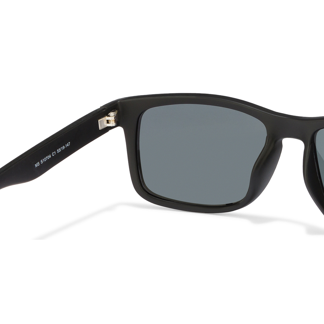 BRANDED Black Full Rim Square left side