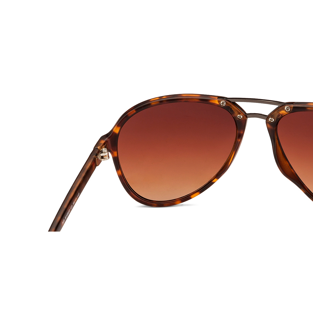 Mask Gunmetal Full Rim Aviator right side