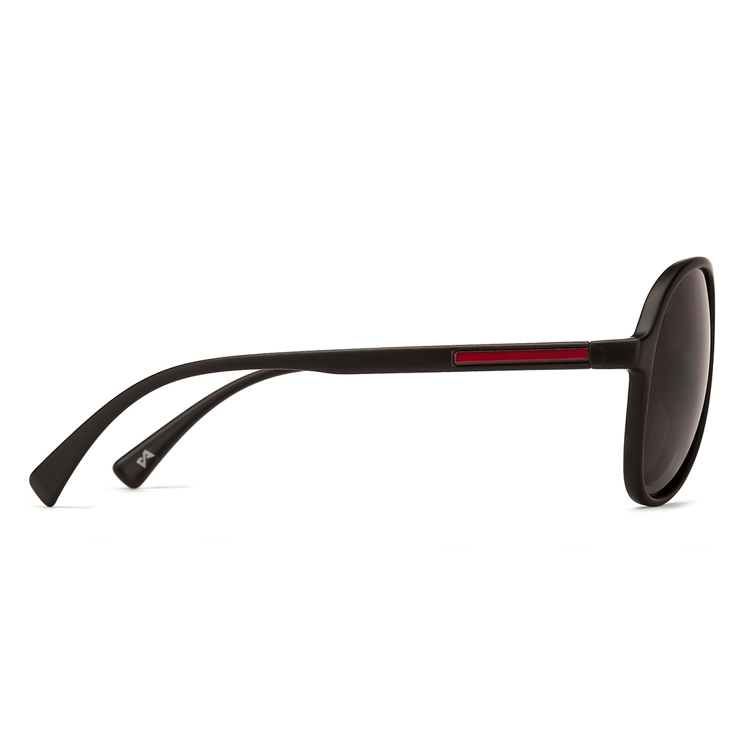 Mask Black Full Rim Aviator left side
