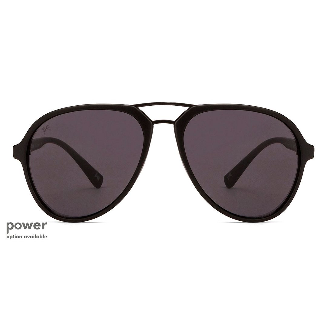 Mask Black Full Rim Aviator left side