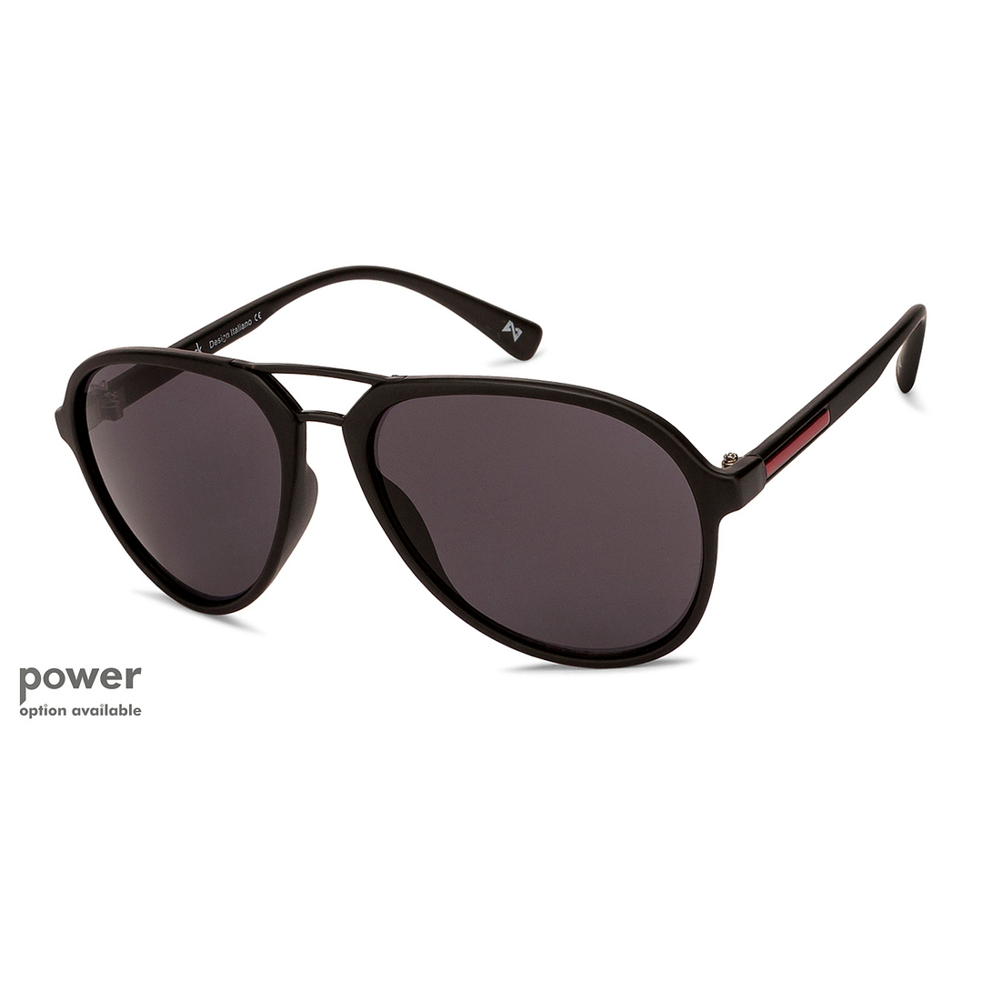 Mask Black Full Rim Aviator right side