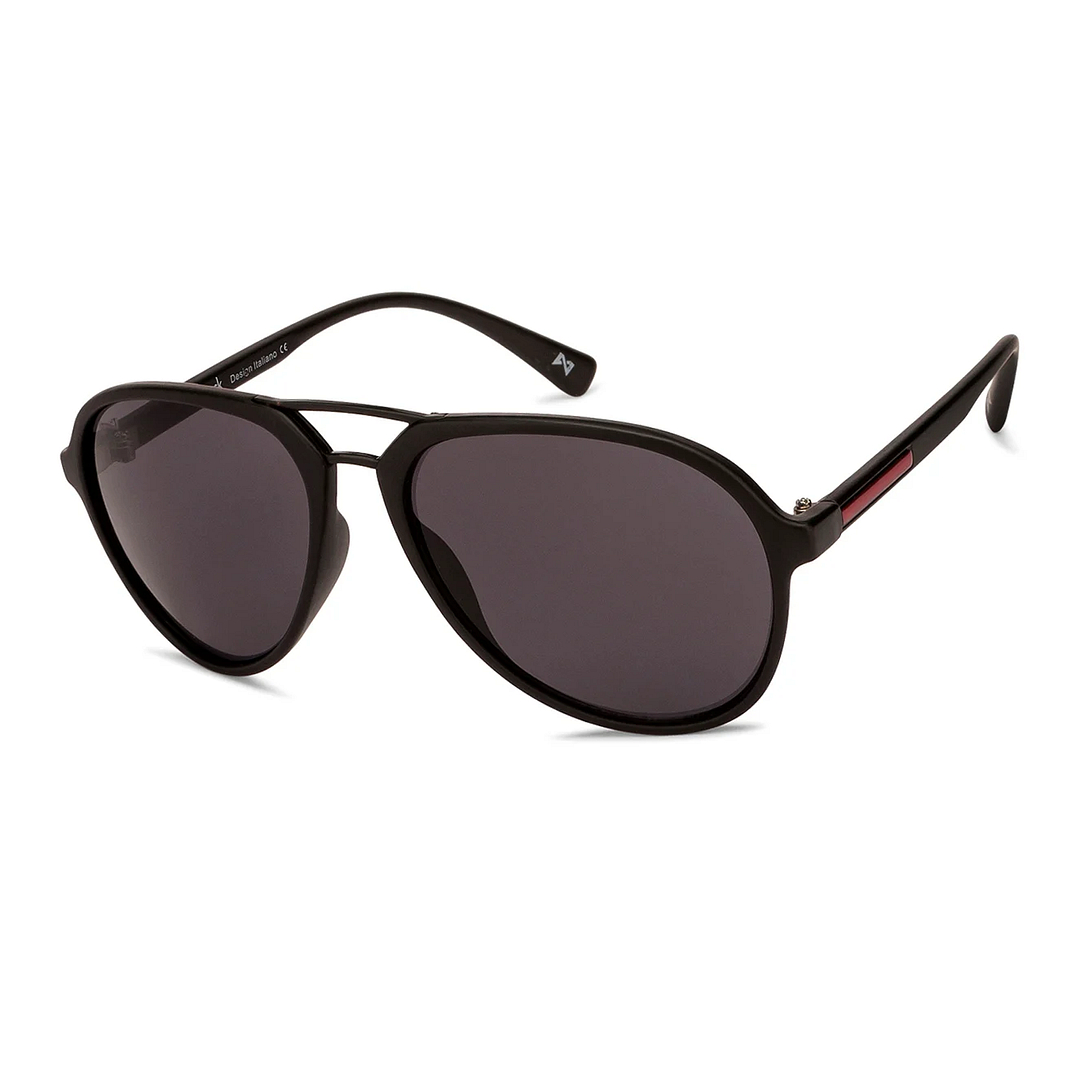 Mask Black Full Rim Aviator right side