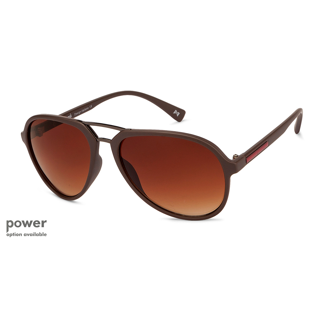 Mask Light Brown Full Rim Aviator right side